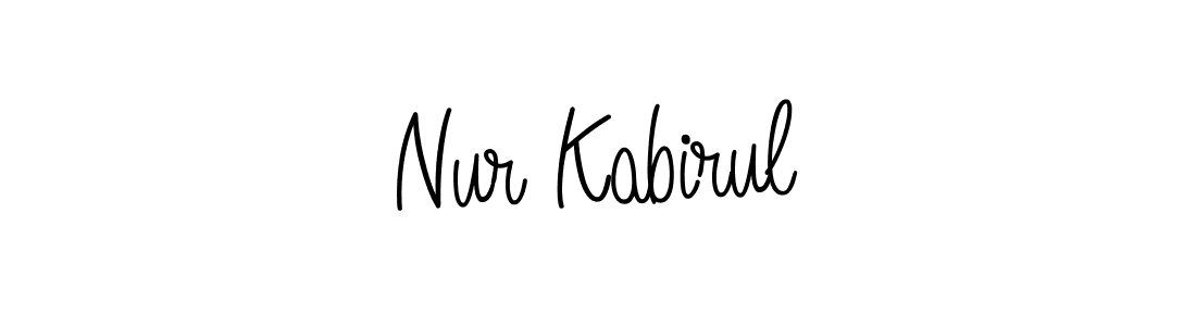 Design your own signature with our free online signature maker. With this signature software, you can create a handwritten (Angelique-Rose-font-FFP) signature for name Nur Kabirul. Nur Kabirul signature style 5 images and pictures png