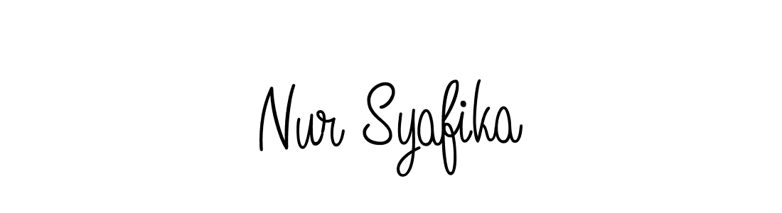 if you are searching for the best signature style for your name Nur Syafika. so please give up your signature search. here we have designed multiple signature styles  using Angelique-Rose-font-FFP. Nur Syafika signature style 5 images and pictures png