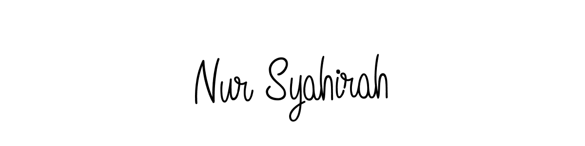 Design your own signature with our free online signature maker. With this signature software, you can create a handwritten (Angelique-Rose-font-FFP) signature for name Nur Syahirah. Nur Syahirah signature style 5 images and pictures png
