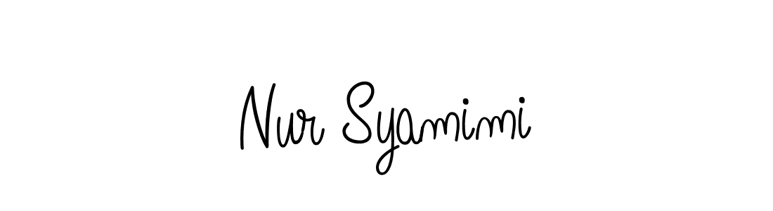 Best and Professional Signature Style for Nur Syamimi. Angelique-Rose-font-FFP Best Signature Style Collection. Nur Syamimi signature style 5 images and pictures png