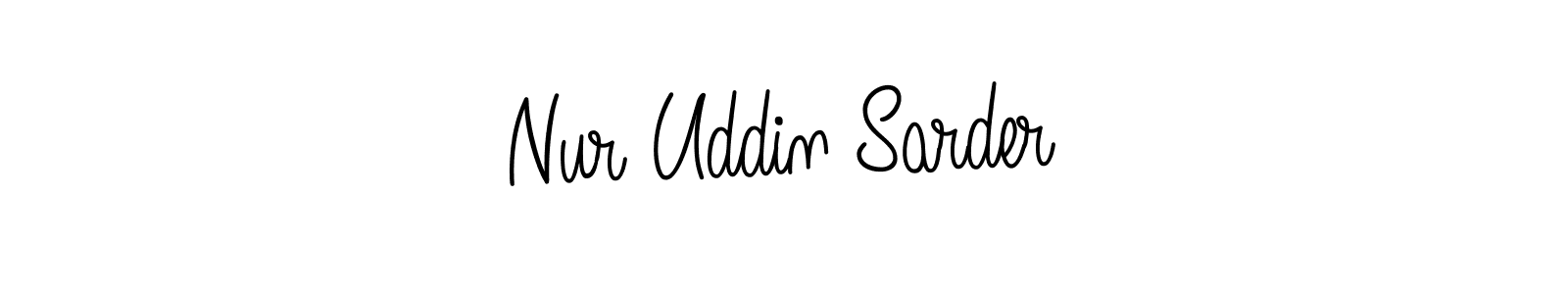 How to make Nur Uddin Sarder signature? Angelique-Rose-font-FFP is a professional autograph style. Create handwritten signature for Nur Uddin Sarder name. Nur Uddin Sarder signature style 5 images and pictures png