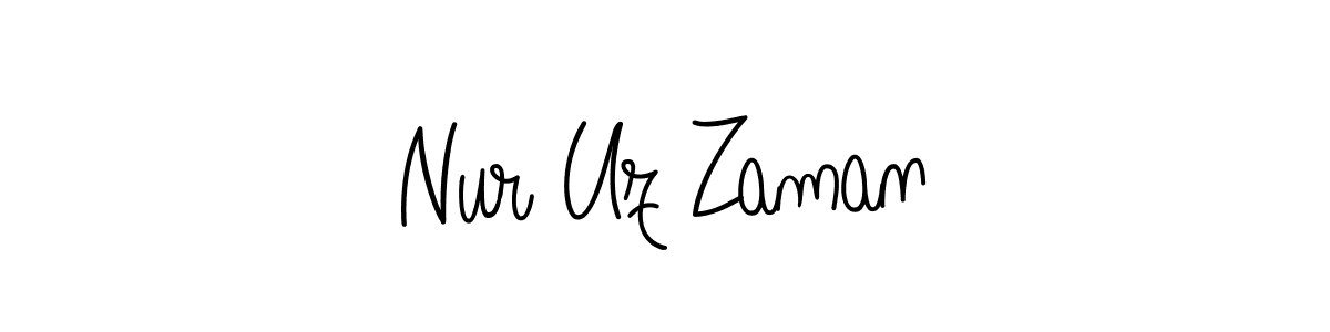 How to Draw Nur Uz Zaman signature style? Angelique-Rose-font-FFP is a latest design signature styles for name Nur Uz Zaman. Nur Uz Zaman signature style 5 images and pictures png