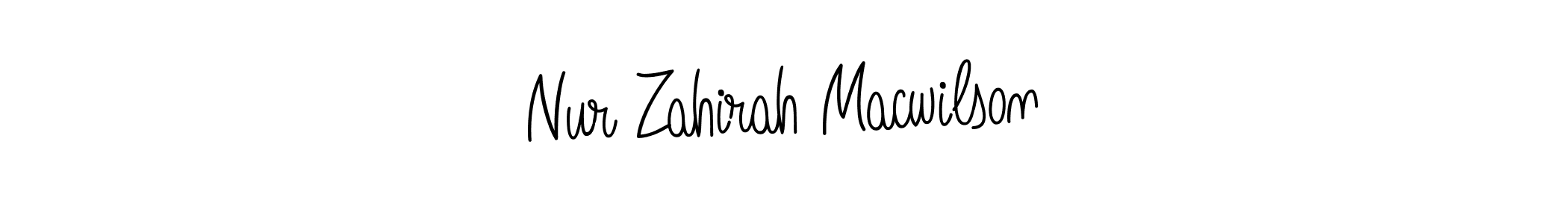 Also You can easily find your signature by using the search form. We will create Nur Zahirah Macwilson name handwritten signature images for you free of cost using Angelique-Rose-font-FFP sign style. Nur Zahirah Macwilson signature style 5 images and pictures png