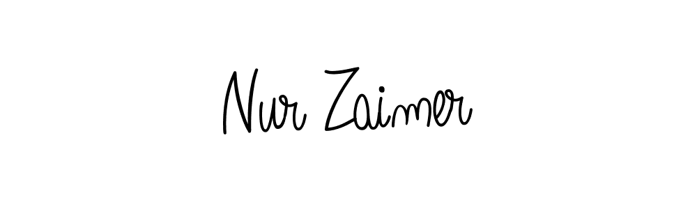 Create a beautiful signature design for name Nur Zaimer. With this signature (Angelique-Rose-font-FFP) fonts, you can make a handwritten signature for free. Nur Zaimer signature style 5 images and pictures png