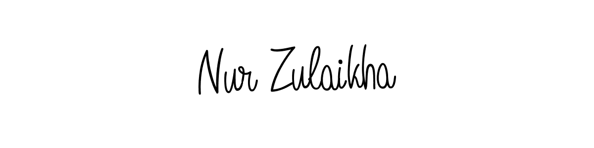 How to Draw Nur Zulaikha signature style? Angelique-Rose-font-FFP is a latest design signature styles for name Nur Zulaikha. Nur Zulaikha signature style 5 images and pictures png
