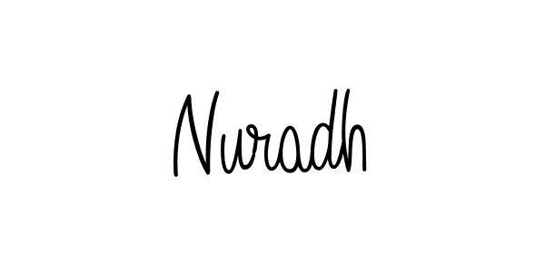 Create a beautiful signature design for name Nuradh. With this signature (Angelique-Rose-font-FFP) fonts, you can make a handwritten signature for free. Nuradh signature style 5 images and pictures png