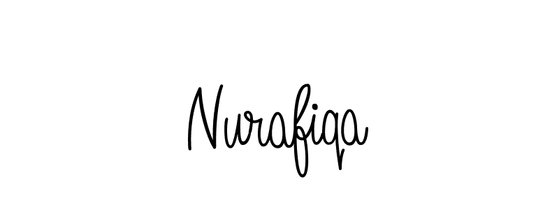 Nurafiqa stylish signature style. Best Handwritten Sign (Angelique-Rose-font-FFP) for my name. Handwritten Signature Collection Ideas for my name Nurafiqa. Nurafiqa signature style 5 images and pictures png
