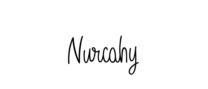 Also we have Nurcahy name is the best signature style. Create professional handwritten signature collection using Angelique-Rose-font-FFP autograph style. Nurcahy signature style 5 images and pictures png