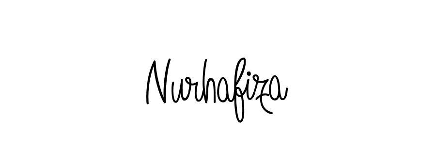 Make a beautiful signature design for name Nurhafiza. With this signature (Angelique-Rose-font-FFP) style, you can create a handwritten signature for free. Nurhafiza signature style 5 images and pictures png