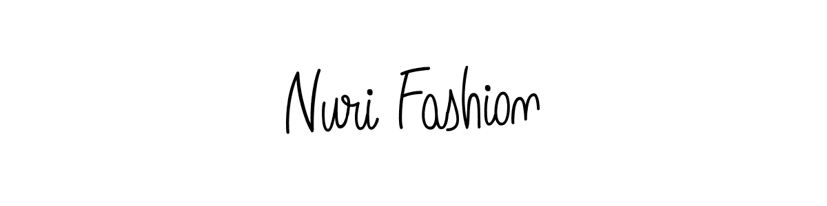 How to make Nuri Fashion name signature. Use Angelique-Rose-font-FFP style for creating short signs online. This is the latest handwritten sign. Nuri Fashion signature style 5 images and pictures png