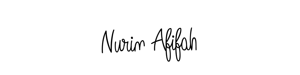 Angelique-Rose-font-FFP is a professional signature style that is perfect for those who want to add a touch of class to their signature. It is also a great choice for those who want to make their signature more unique. Get Nurin Afifah name to fancy signature for free. Nurin Afifah signature style 5 images and pictures png
