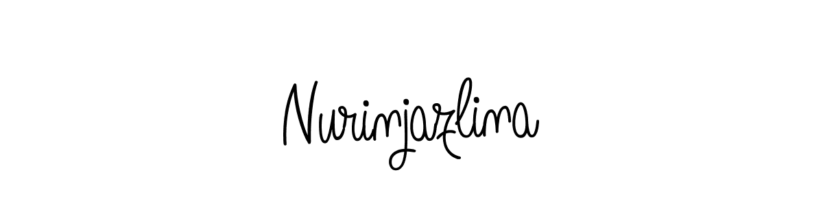 The best way (Angelique-Rose-font-FFP) to make a short signature is to pick only two or three words in your name. The name Nurinjazlina include a total of six letters. For converting this name. Nurinjazlina signature style 5 images and pictures png