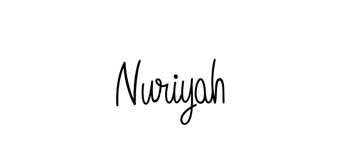 The best way (Angelique-Rose-font-FFP) to make a short signature is to pick only two or three words in your name. The name Nuriyah include a total of six letters. For converting this name. Nuriyah signature style 5 images and pictures png