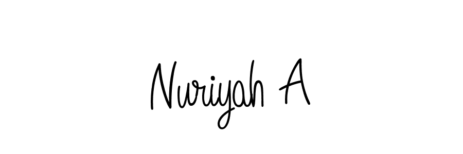 Similarly Angelique-Rose-font-FFP is the best handwritten signature design. Signature creator online .You can use it as an online autograph creator for name Nuriyah A. Nuriyah A signature style 5 images and pictures png