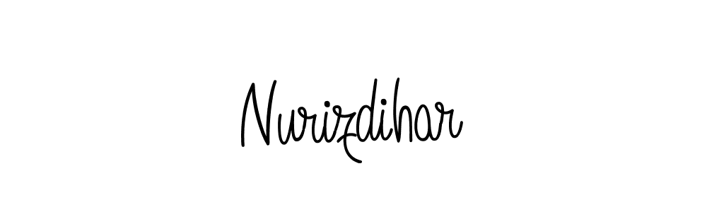 How to Draw Nurizdihar signature style? Angelique-Rose-font-FFP is a latest design signature styles for name Nurizdihar. Nurizdihar signature style 5 images and pictures png