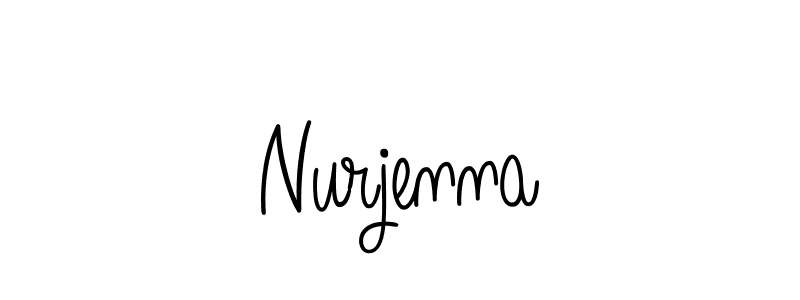 The best way (Angelique-Rose-font-FFP) to make a short signature is to pick only two or three words in your name. The name Nurjenna include a total of six letters. For converting this name. Nurjenna signature style 5 images and pictures png