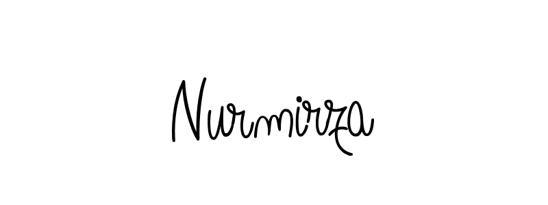 How to Draw Nurmirza signature style? Angelique-Rose-font-FFP is a latest design signature styles for name Nurmirza. Nurmirza signature style 5 images and pictures png