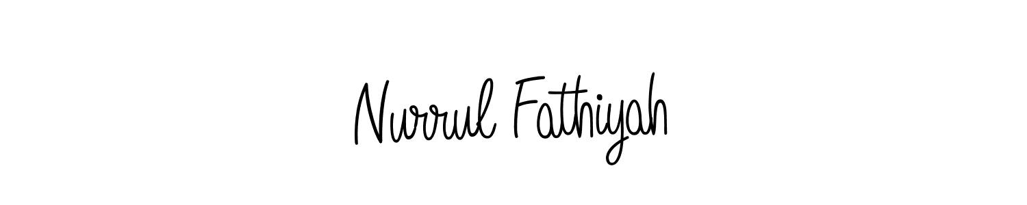 Also You can easily find your signature by using the search form. We will create Nurrul Fathiyah name handwritten signature images for you free of cost using Angelique-Rose-font-FFP sign style. Nurrul Fathiyah signature style 5 images and pictures png