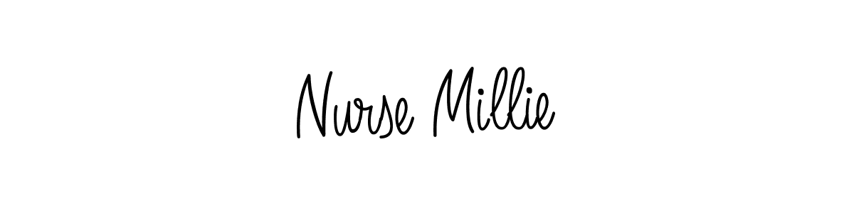 Make a short Nurse Millie signature style. Manage your documents anywhere anytime using Angelique-Rose-font-FFP. Create and add eSignatures, submit forms, share and send files easily. Nurse Millie signature style 5 images and pictures png