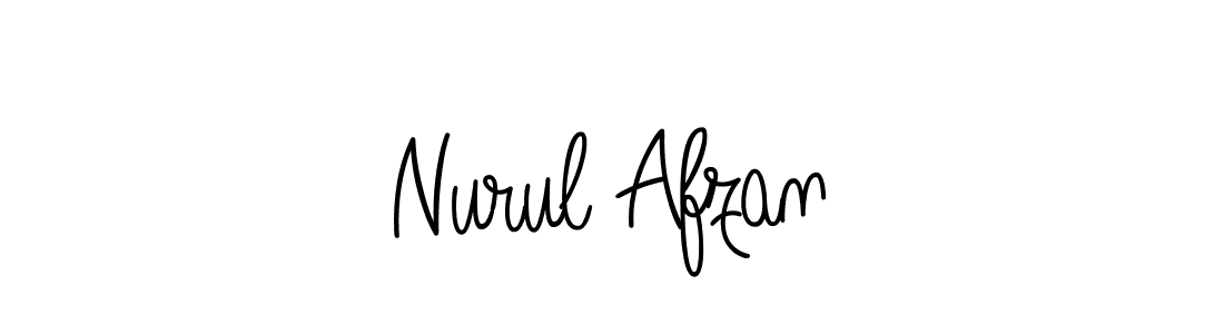 How to Draw Nurul Afzan signature style? Angelique-Rose-font-FFP is a latest design signature styles for name Nurul Afzan. Nurul Afzan signature style 5 images and pictures png