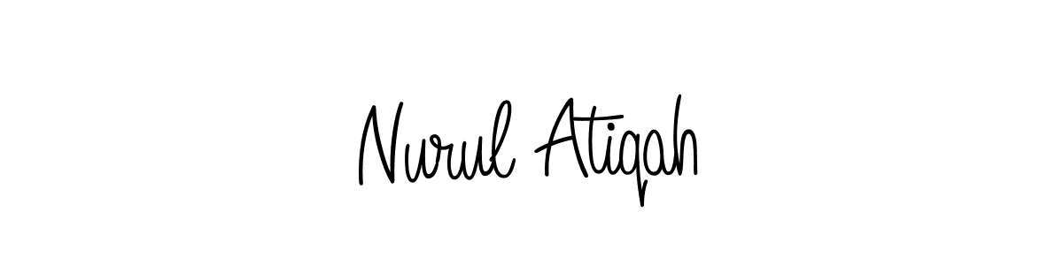 This is the best signature style for the Nurul Atiqah name. Also you like these signature font (Angelique-Rose-font-FFP). Mix name signature. Nurul Atiqah signature style 5 images and pictures png