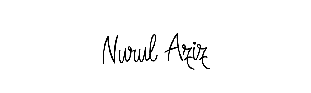Nurul Aziz stylish signature style. Best Handwritten Sign (Angelique-Rose-font-FFP) for my name. Handwritten Signature Collection Ideas for my name Nurul Aziz. Nurul Aziz signature style 5 images and pictures png