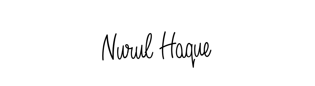 How to make Nurul Haque name signature. Use Angelique-Rose-font-FFP style for creating short signs online. This is the latest handwritten sign. Nurul Haque signature style 5 images and pictures png