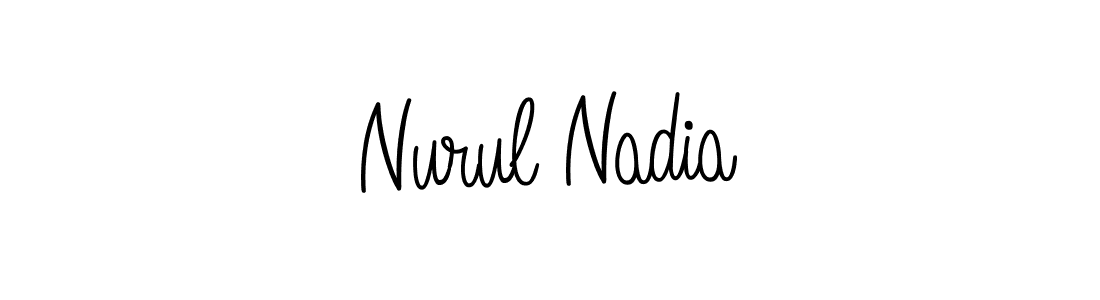 Make a short Nurul Nadia signature style. Manage your documents anywhere anytime using Angelique-Rose-font-FFP. Create and add eSignatures, submit forms, share and send files easily. Nurul Nadia signature style 5 images and pictures png