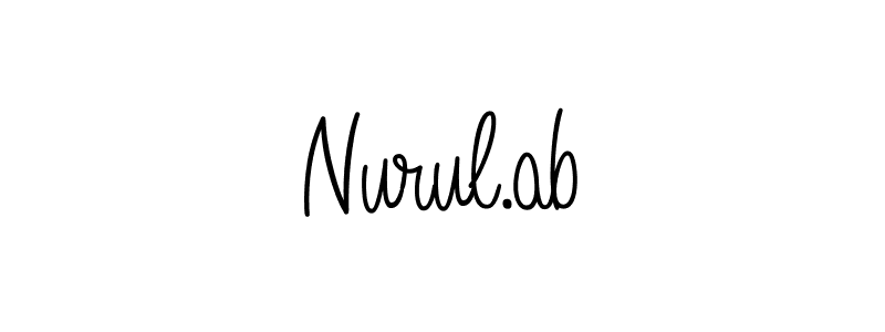 Check out images of Autograph of Nurul.ab name. Actor Nurul.ab Signature Style. Angelique-Rose-font-FFP is a professional sign style online. Nurul.ab signature style 5 images and pictures png