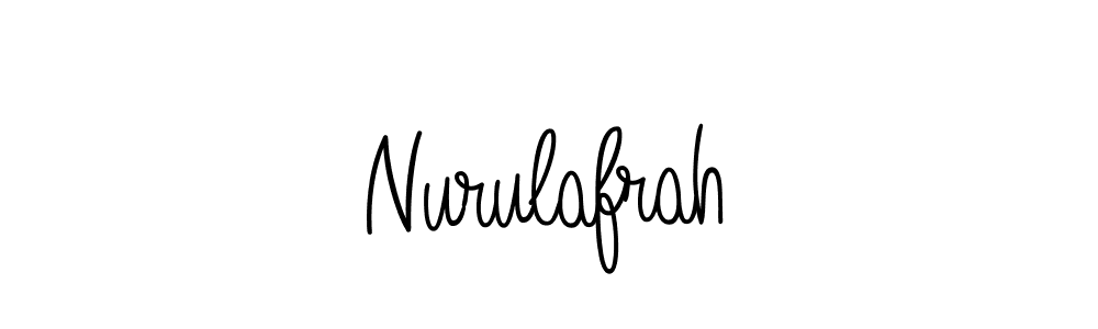 How to make Nurulafrah name signature. Use Angelique-Rose-font-FFP style for creating short signs online. This is the latest handwritten sign. Nurulafrah signature style 5 images and pictures png