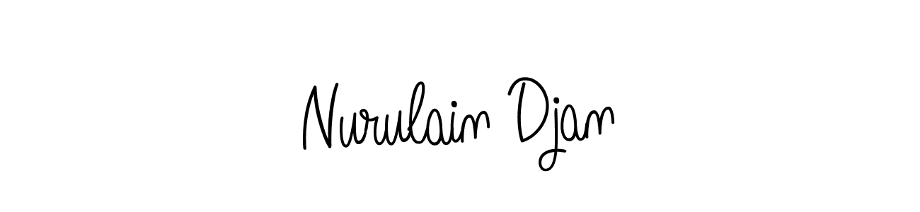 Design your own signature with our free online signature maker. With this signature software, you can create a handwritten (Angelique-Rose-font-FFP) signature for name Nurulain Djan. Nurulain Djan signature style 5 images and pictures png