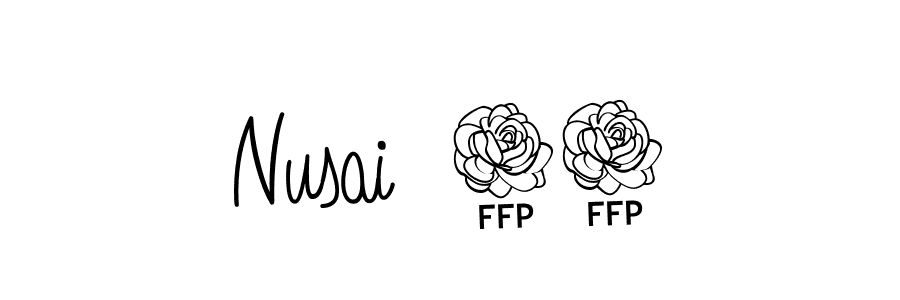 Similarly Angelique-Rose-font-FFP is the best handwritten signature design. Signature creator online .You can use it as an online autograph creator for name Nusai  10. Nusai  10 signature style 5 images and pictures png