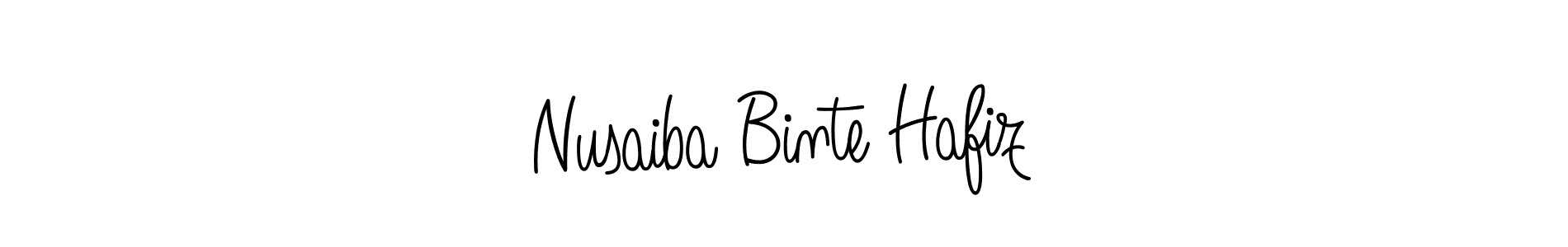 This is the best signature style for the Nusaiba Binte Hafiz name. Also you like these signature font (Angelique-Rose-font-FFP). Mix name signature. Nusaiba Binte Hafiz signature style 5 images and pictures png