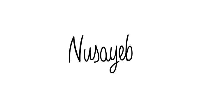 How to make Nusayeb signature? Angelique-Rose-font-FFP is a professional autograph style. Create handwritten signature for Nusayeb name. Nusayeb signature style 5 images and pictures png