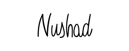 Create a beautiful signature design for name Nushad. With this signature (Angelique-Rose-font-FFP) fonts, you can make a handwritten signature for free. Nushad signature style 5 images and pictures png
