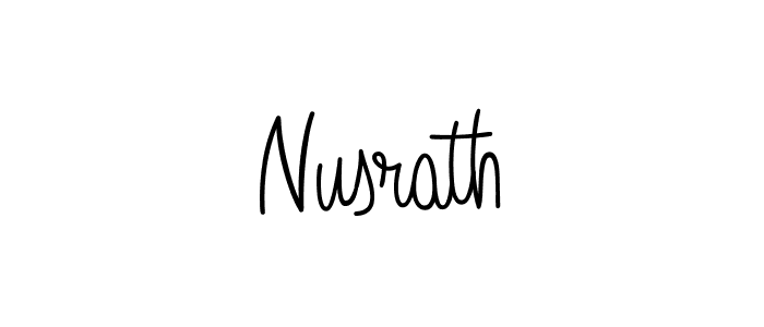 Also we have Nusrath name is the best signature style. Create professional handwritten signature collection using Angelique-Rose-font-FFP autograph style. Nusrath signature style 5 images and pictures png
