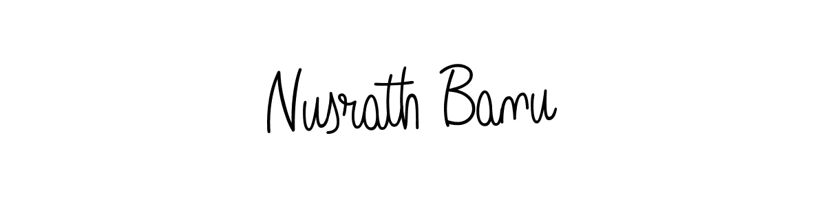 Create a beautiful signature design for name Nusrath Banu. With this signature (Angelique-Rose-font-FFP) fonts, you can make a handwritten signature for free. Nusrath Banu signature style 5 images and pictures png