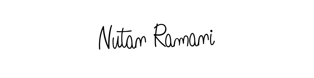 The best way (Angelique-Rose-font-FFP) to make a short signature is to pick only two or three words in your name. The name Nutan Ramani include a total of six letters. For converting this name. Nutan Ramani signature style 5 images and pictures png
