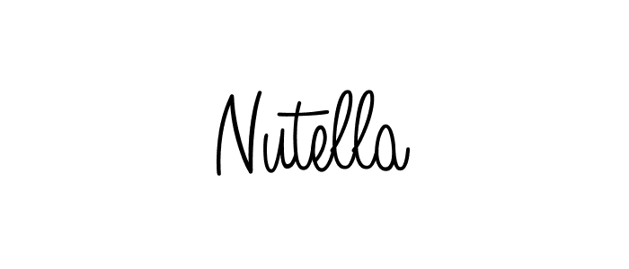 Nutella stylish signature style. Best Handwritten Sign (Angelique-Rose-font-FFP) for my name. Handwritten Signature Collection Ideas for my name Nutella. Nutella signature style 5 images and pictures png