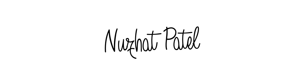 How to Draw Nuzhat Patel signature style? Angelique-Rose-font-FFP is a latest design signature styles for name Nuzhat Patel. Nuzhat Patel signature style 5 images and pictures png