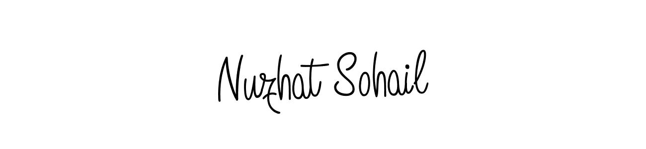 Check out images of Autograph of Nuzhat Sohail name. Actor Nuzhat Sohail Signature Style. Angelique-Rose-font-FFP is a professional sign style online. Nuzhat Sohail signature style 5 images and pictures png