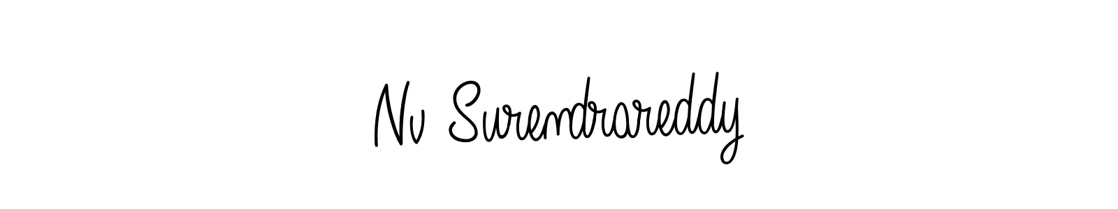 Make a beautiful signature design for name Nv Surendrareddy. Use this online signature maker to create a handwritten signature for free. Nv Surendrareddy signature style 5 images and pictures png
