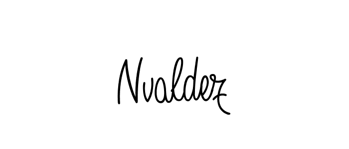 Design your own signature with our free online signature maker. With this signature software, you can create a handwritten (Angelique-Rose-font-FFP) signature for name Nvaldez. Nvaldez signature style 5 images and pictures png