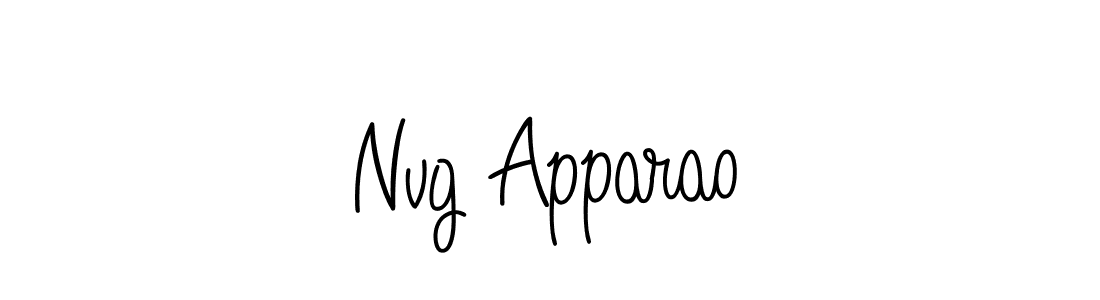 Make a short Nvg Apparao signature style. Manage your documents anywhere anytime using Angelique-Rose-font-FFP. Create and add eSignatures, submit forms, share and send files easily. Nvg Apparao signature style 5 images and pictures png
