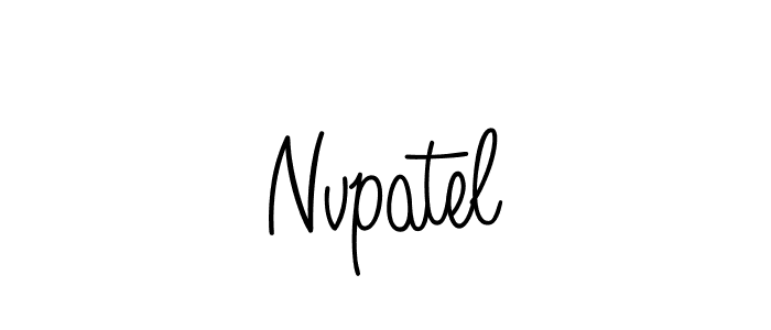 Make a beautiful signature design for name Nvpatel. With this signature (Angelique-Rose-font-FFP) style, you can create a handwritten signature for free. Nvpatel signature style 5 images and pictures png