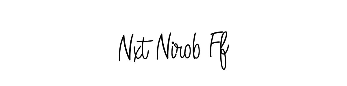 Also You can easily find your signature by using the search form. We will create Nxt Nirob Ff name handwritten signature images for you free of cost using Angelique-Rose-font-FFP sign style. Nxt Nirob Ff signature style 5 images and pictures png