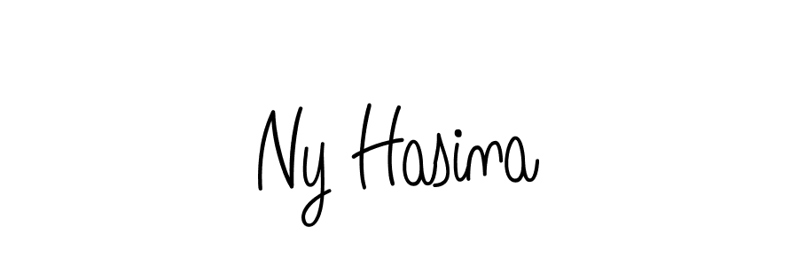 Use a signature maker to create a handwritten signature online. With this signature software, you can design (Angelique-Rose-font-FFP) your own signature for name Ny Hasina. Ny Hasina signature style 5 images and pictures png