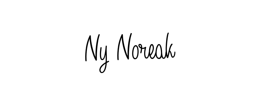 The best way (Angelique-Rose-font-FFP) to make a short signature is to pick only two or three words in your name. The name Ny Noreak include a total of six letters. For converting this name. Ny Noreak signature style 5 images and pictures png