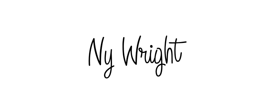 How to Draw Ny Wright signature style? Angelique-Rose-font-FFP is a latest design signature styles for name Ny Wright. Ny Wright signature style 5 images and pictures png