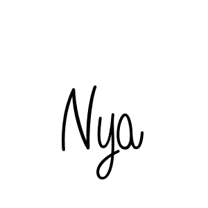 Create a beautiful signature design for name Nya. With this signature (Angelique-Rose-font-FFP) fonts, you can make a handwritten signature for free. Nya signature style 5 images and pictures png